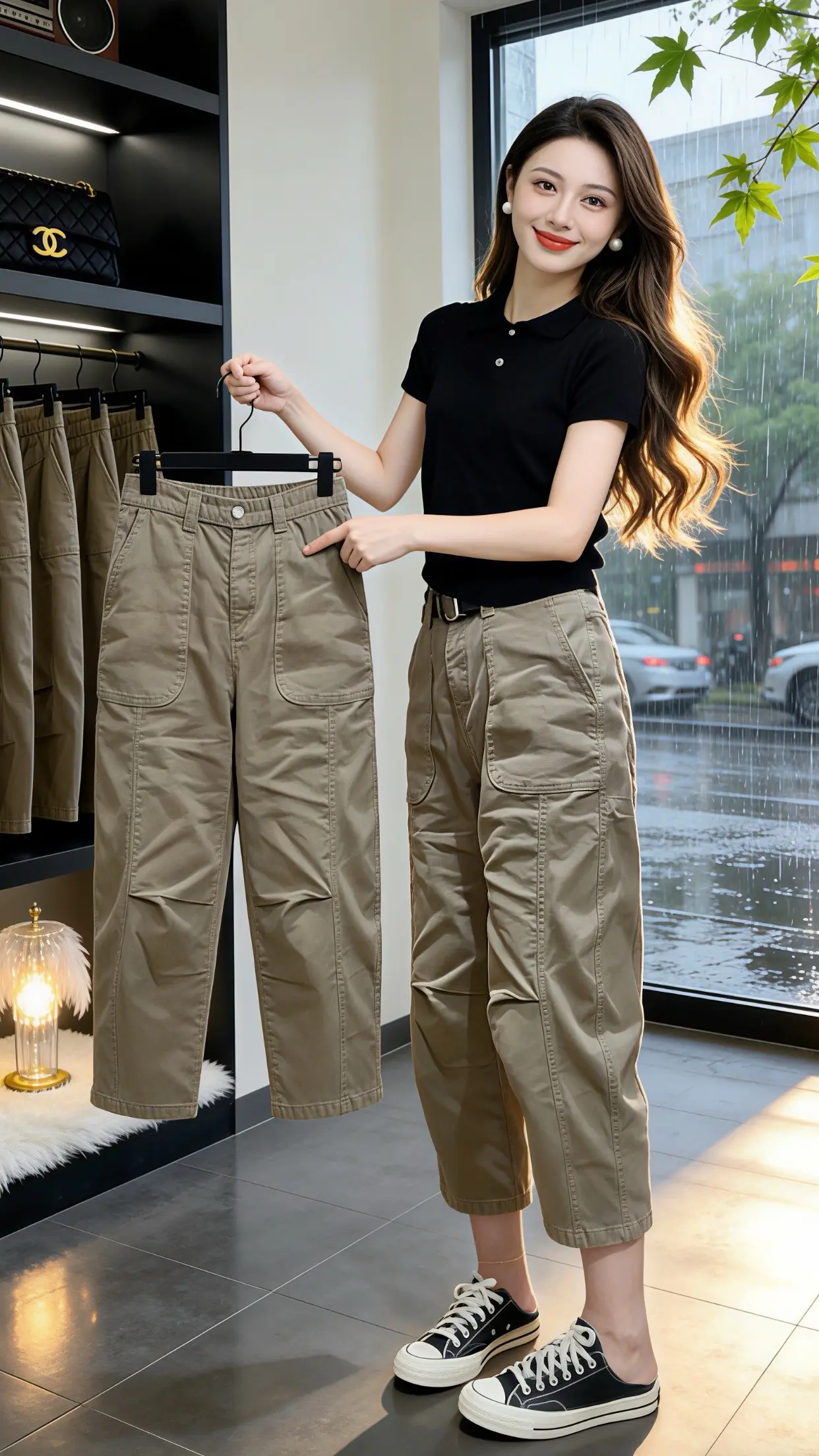 修饰腿型的裤子 ins工装裤港风 这才是女生们想找的裤子吧 早春穿搭 ...