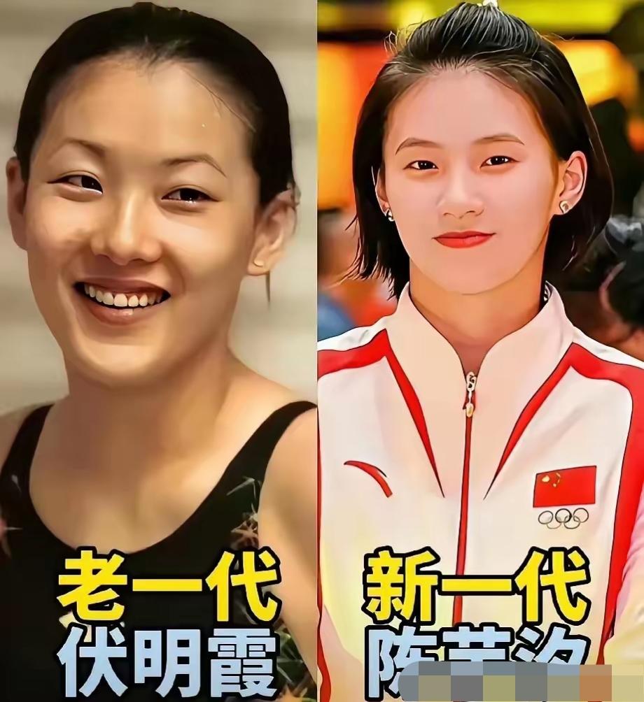 这几位女将堪称中国跳水队的颜值天花板。伏明霞技术无可挑剔，长相清甜灵动，一颦一笑