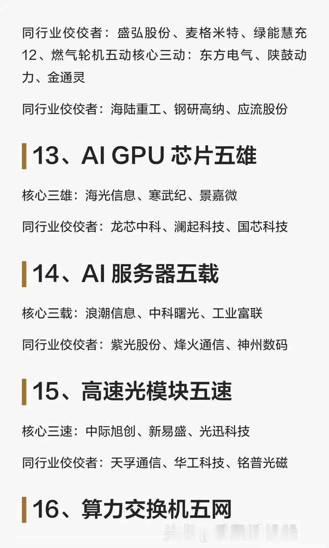 今年主线我看好这些|||2026年AI算力将呈现“三足鼎立”格局，涉及PCB、C