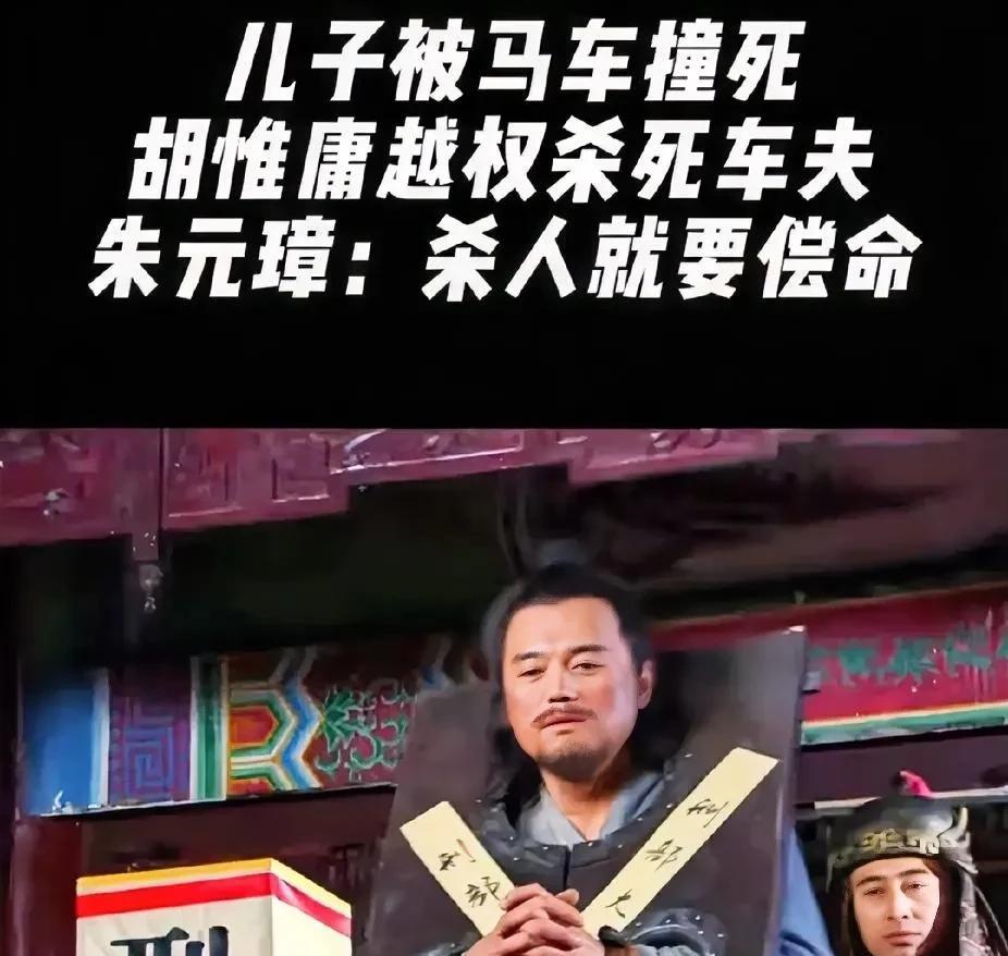 1380年，胡惟庸的儿子坠马而亡，他一怒之下处死了马车夫，却没想到这个做法，让自