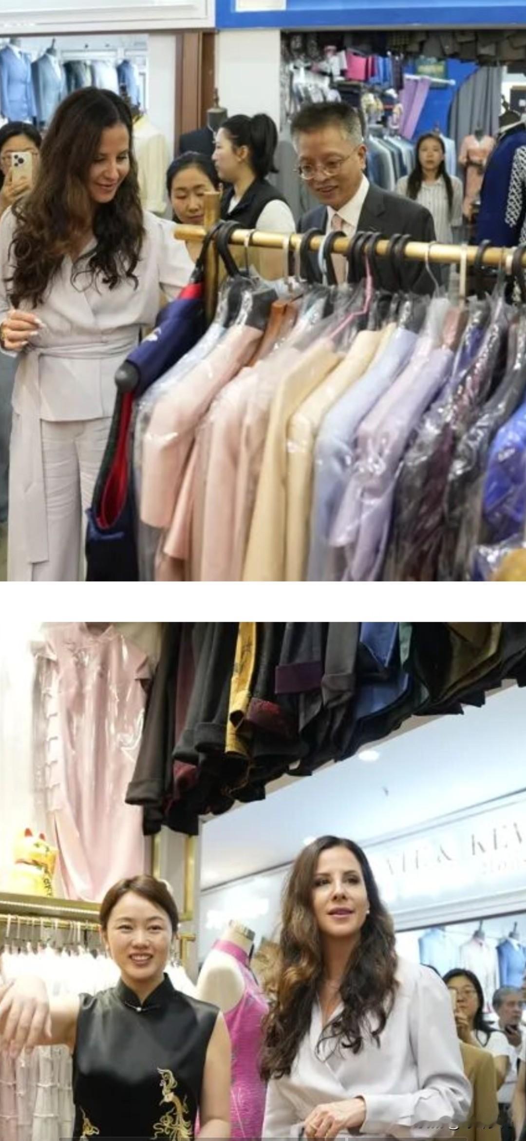 武契奇夫人在大上海，开启了“爆买”模式!今天，武契奇夫人塔玛拉，来到了繁华的—