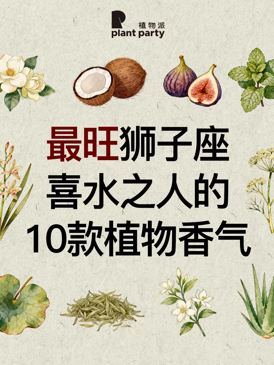 自然疗愈｜狮子座喜水之人最适合的香气