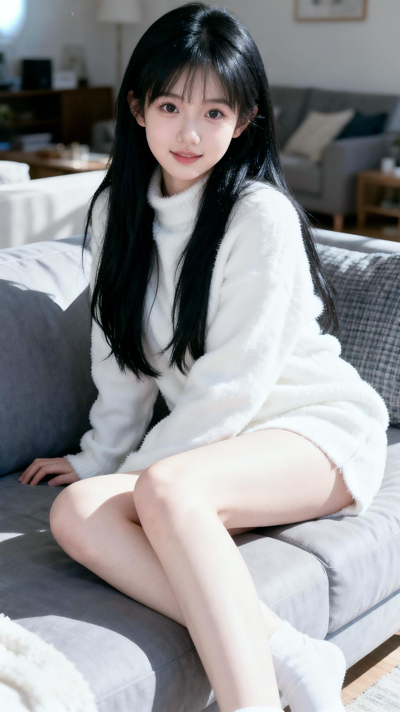 清纯甜美美女甜妹大长腿清纯