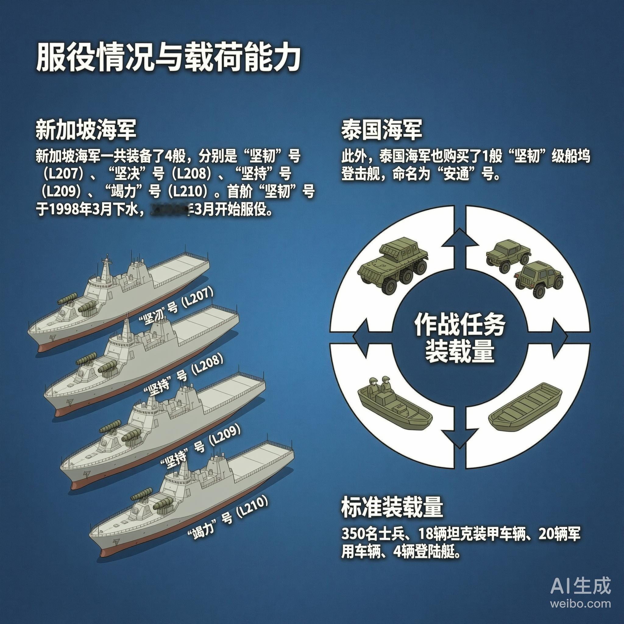 军事ai新视野新加坡“坚韧”级船坞登陆舰“坚韧”级船坞登陆舰是新加坡于20世纪