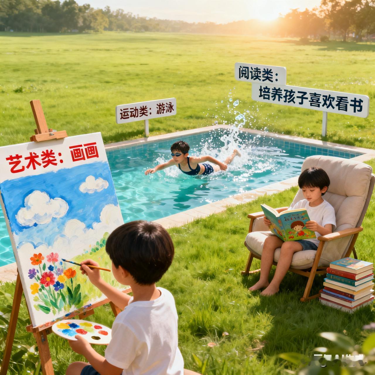 你觉得孩子有哪些爱好值得从小培养孩子有些爱好真值得从小培养。艺术类里，绘画就