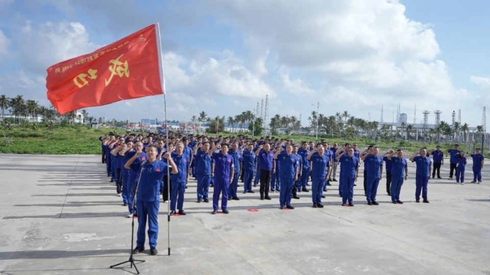 9月20日上午8时30分，海南国际商业航天发射有限公司在海南商业航天发射场一号发射工位前隆重举行SF