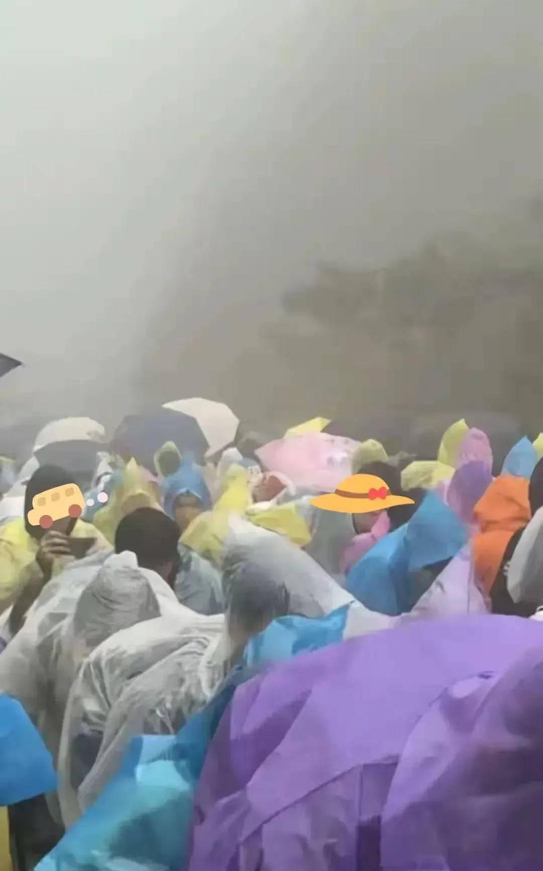 真搞不懂现在旅游的人，脑子到底在想什么。泰山下大暴雨，几万游客堵在陡坡台阶上，一