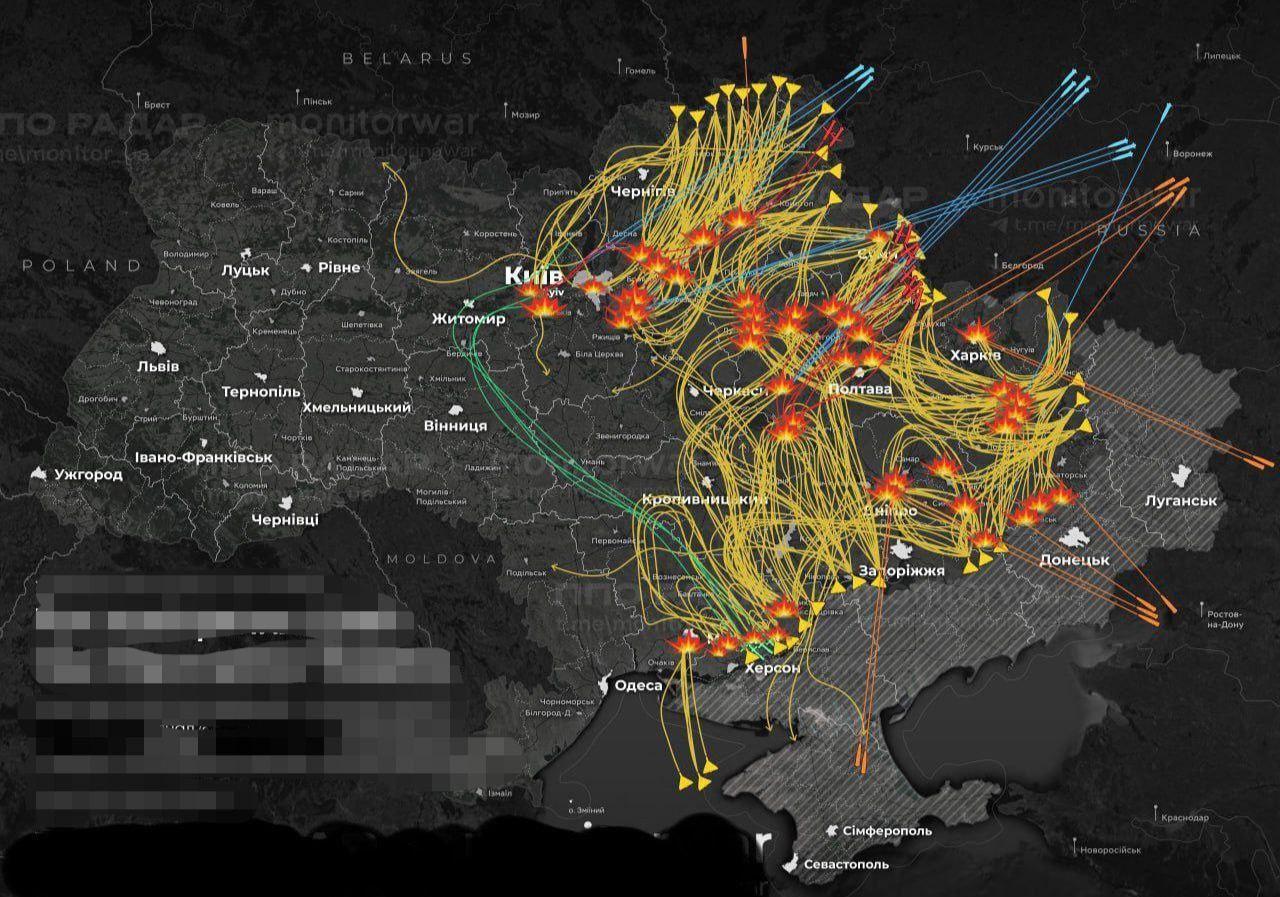 “炸！炸！炸！俄军首次动用13枚全球禁用导弹突袭乌克兰！”当地时间11月8日，乌