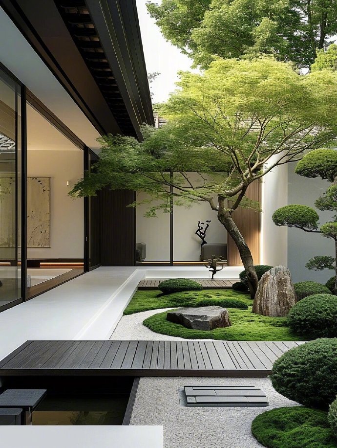 禅意小院，一物一景皆波若。​​​