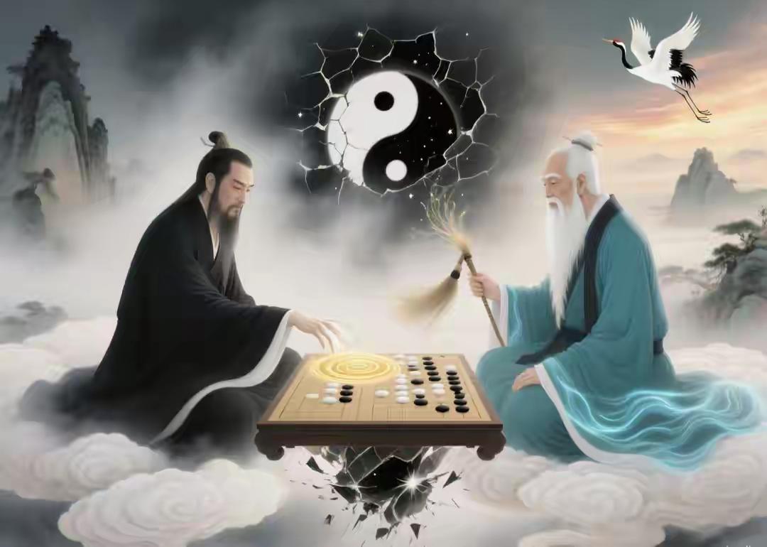 鸿钧老祖若欲伐上方寸山，菩提祖师能打得赢他吗?听听鸿钧一条由光构成的道路，从他脚