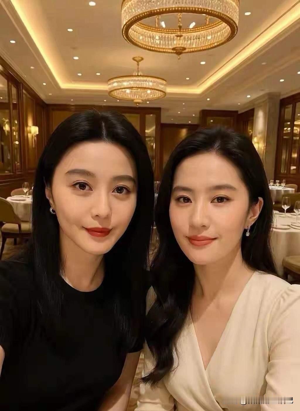 刘亦菲和唐嫣合影没有输。刘亦菲和蓝盈莹合影没有输。刘亦菲和姚晨合影没有输。