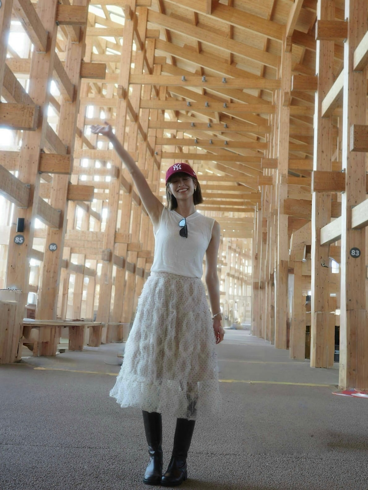 佐々木久美🦒「こんにちは〜万博だよ〜大屋根リングすごくすき🌳　大阪関西