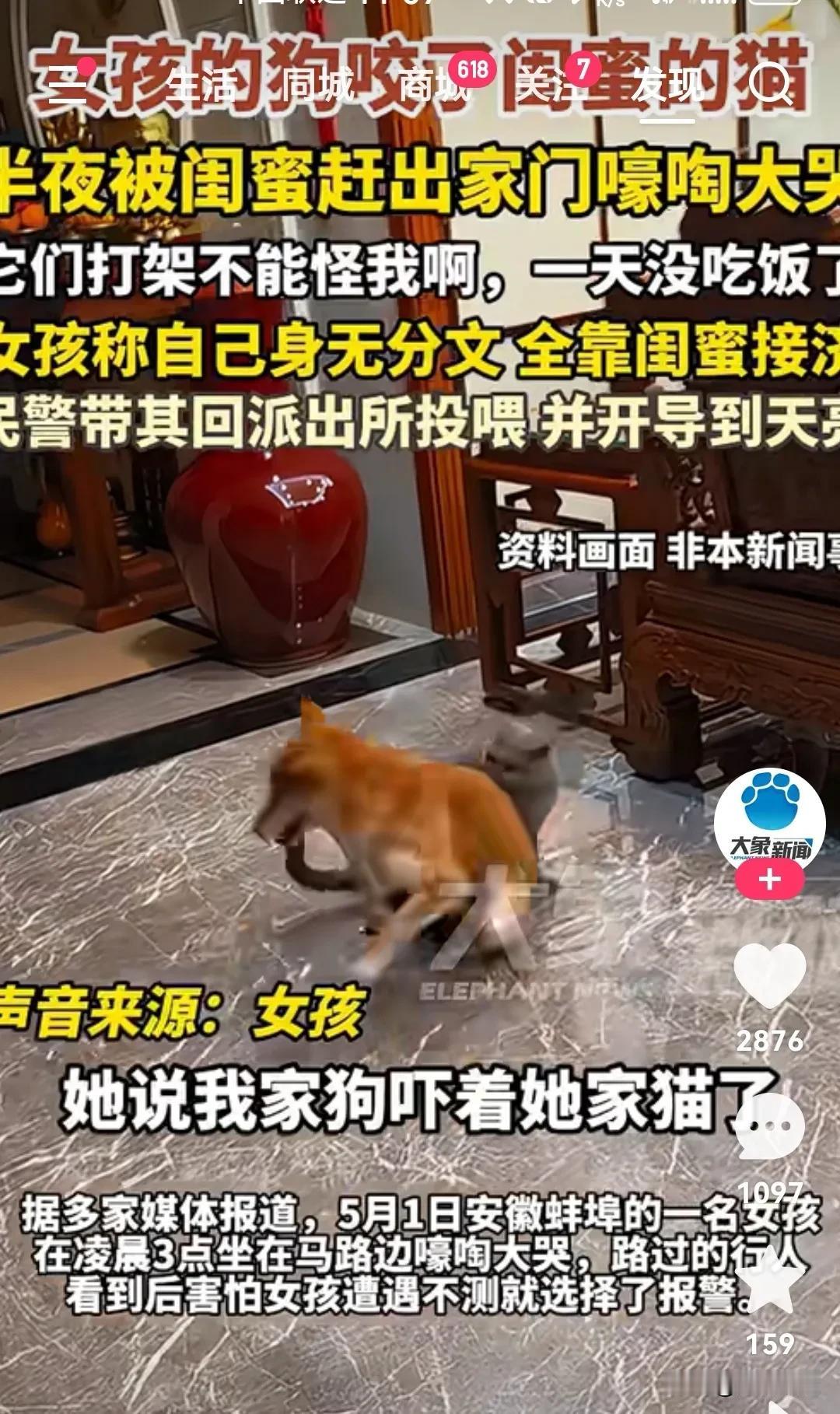 这难道就是塑料闺蜜吗？遇到事情才能看出真假情义！有网友这么评价！安徽蚌埠，一