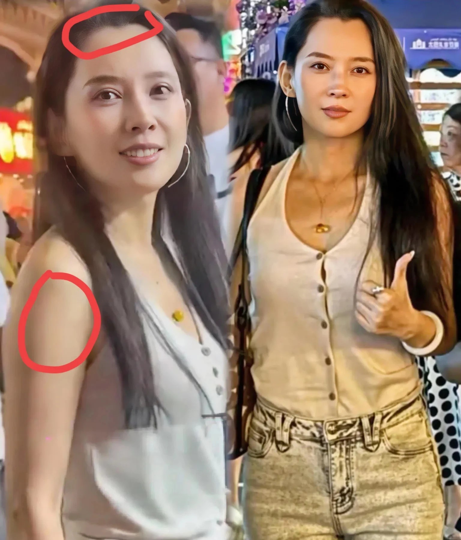 一夜之间森林北又上热搜不是她与汪峰的事情，而是被网友拍生图传到网上，状态一