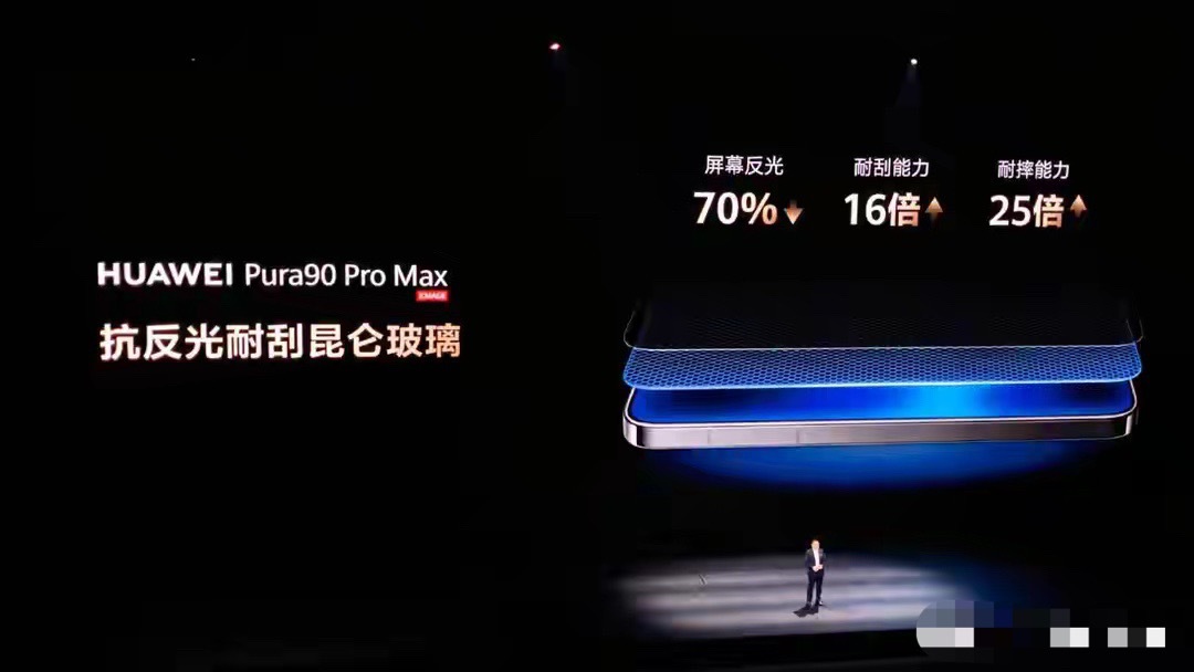 告别贴膜时代！华为Pura90ProMax首发最强昆仑玻璃