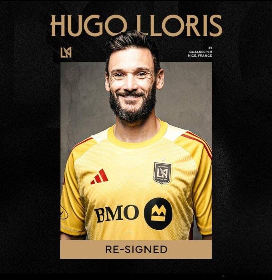 官方：38岁洛里与洛杉矶FC达成1+1续约协议美职联球队洛杉FC官方宣布，球队与