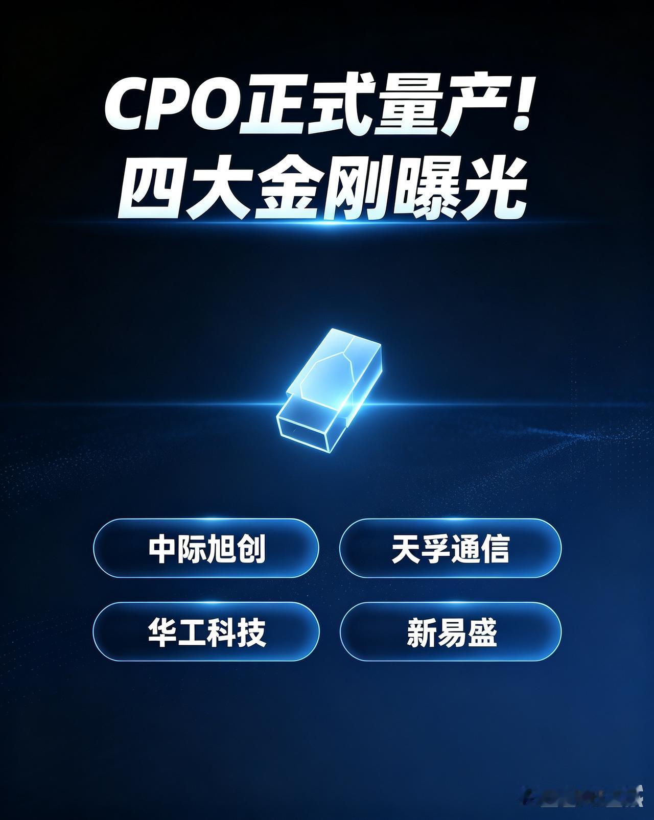 CPO正式量产！四大金刚曝光不少人被谣言洗盘割肉，CPO已经悄悄量产兑现。