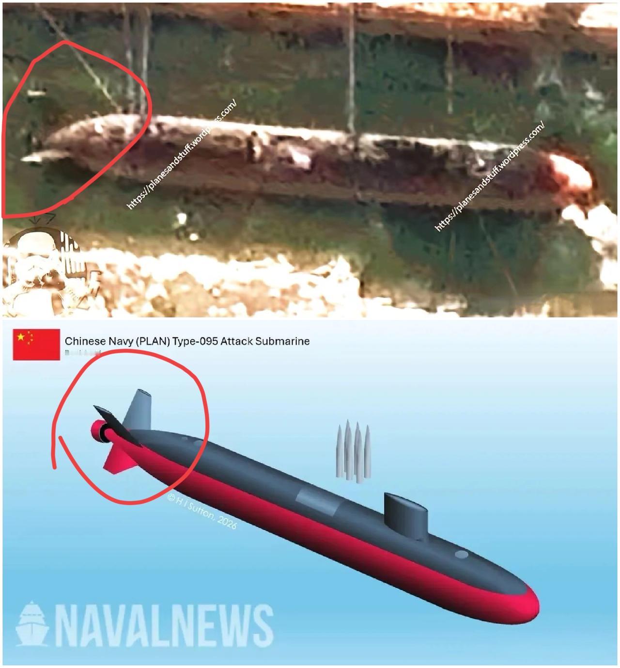 中国超级核动力攻击潜艇（095）被法媒体曝出卫星图片证实，至此我国正式成为这个星