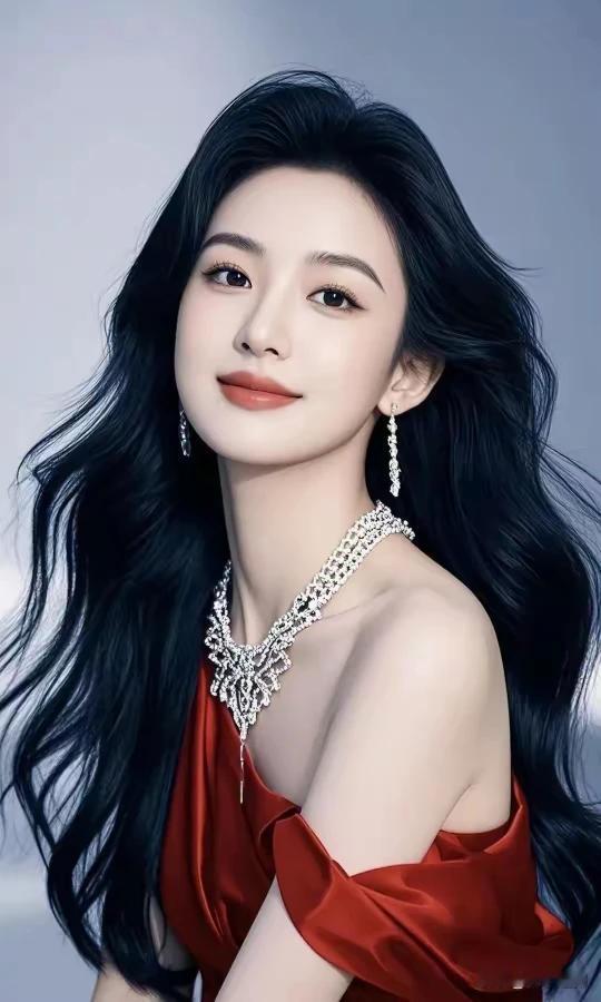 一袭红装，光彩照人风情万种，媚骨天成身姿妙慢，勾魂夺魄风华绝代，红衣女神