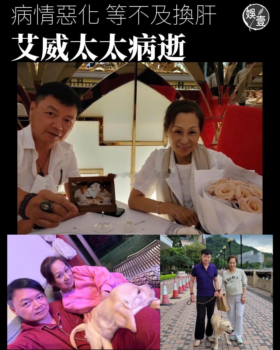 艾威妻子Lisa去世再见爱人艾威妻子去世艾威太太陈美玲（Lisa）肝病恶化