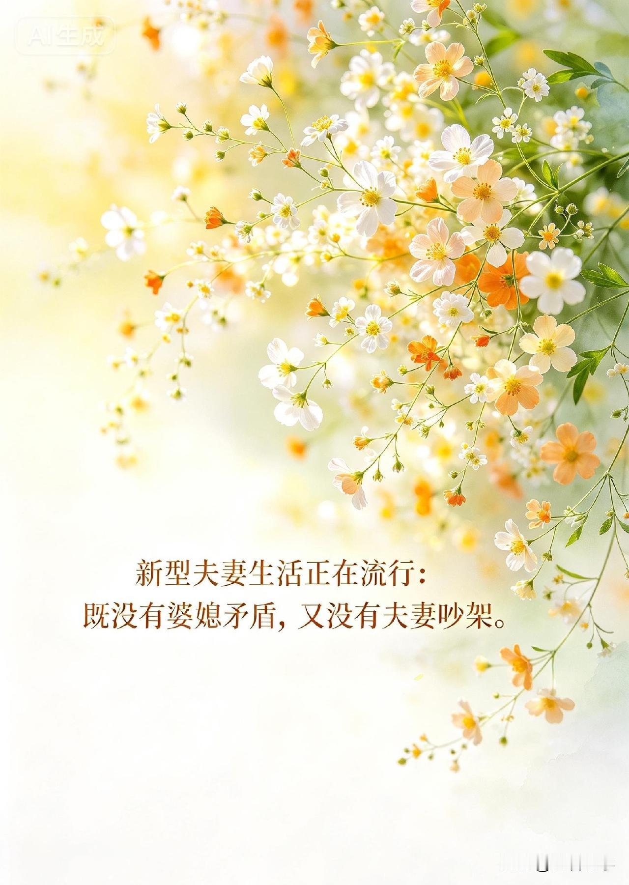 新型夫妻生活正在流行：既没有婆媳矛盾，又没有夫妻吵架。你一定见过这样的夫妻，
