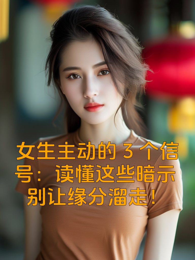 女生主动的3个信号：读懂这些暗示，别让缘分溜走！