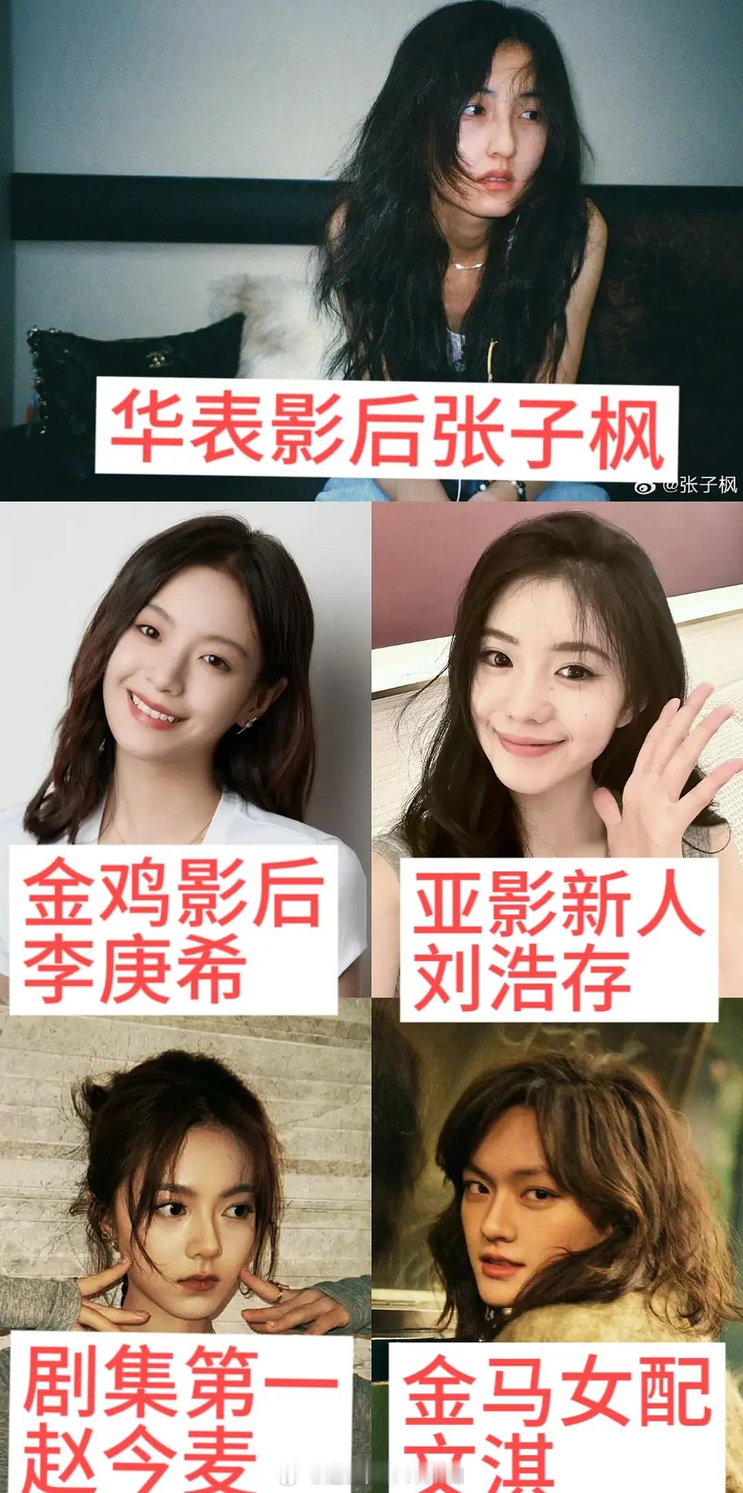 00生🌸已全面超车95🌸顶成绩太耀眼，一超多强格局初步形成00花：张子枫、