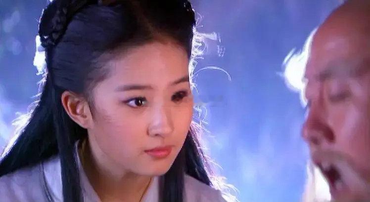 刘亦菲的小龙女真的好美好仙重温神雕侠侣剧里直接截图​