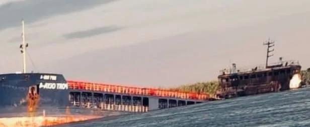昨天，乌克兰特种部队袭击了里海的俄罗斯奥利亚港，导致“奥利亚港4号”船只严重
