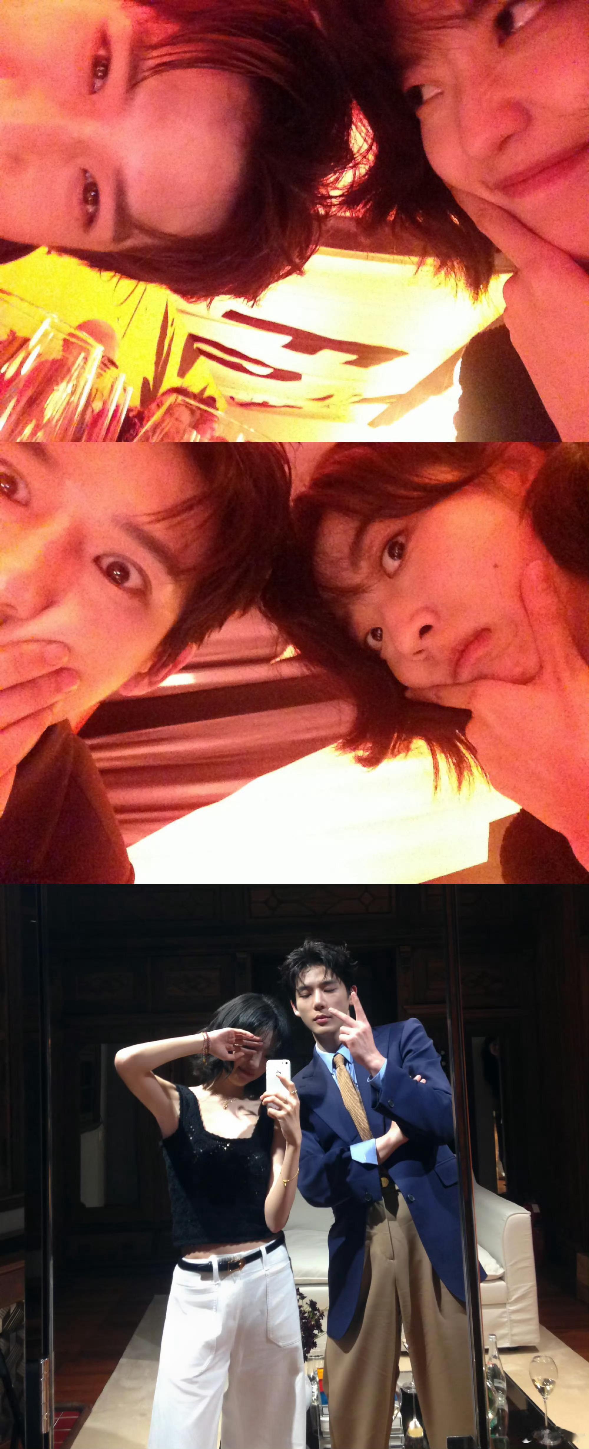 孙千晒celine合照孙千晒celine自拍照