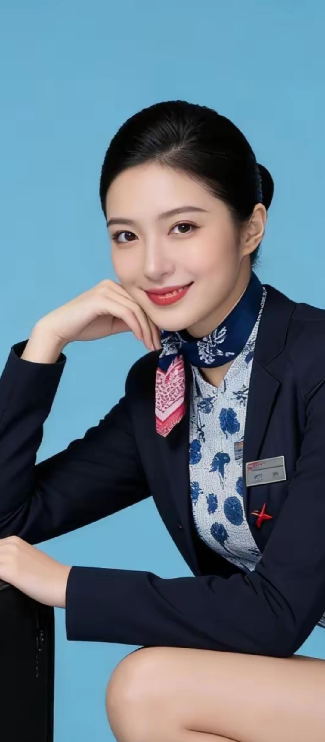 元气满满的空乘小姐姐，微笑面对每一天！😊✨