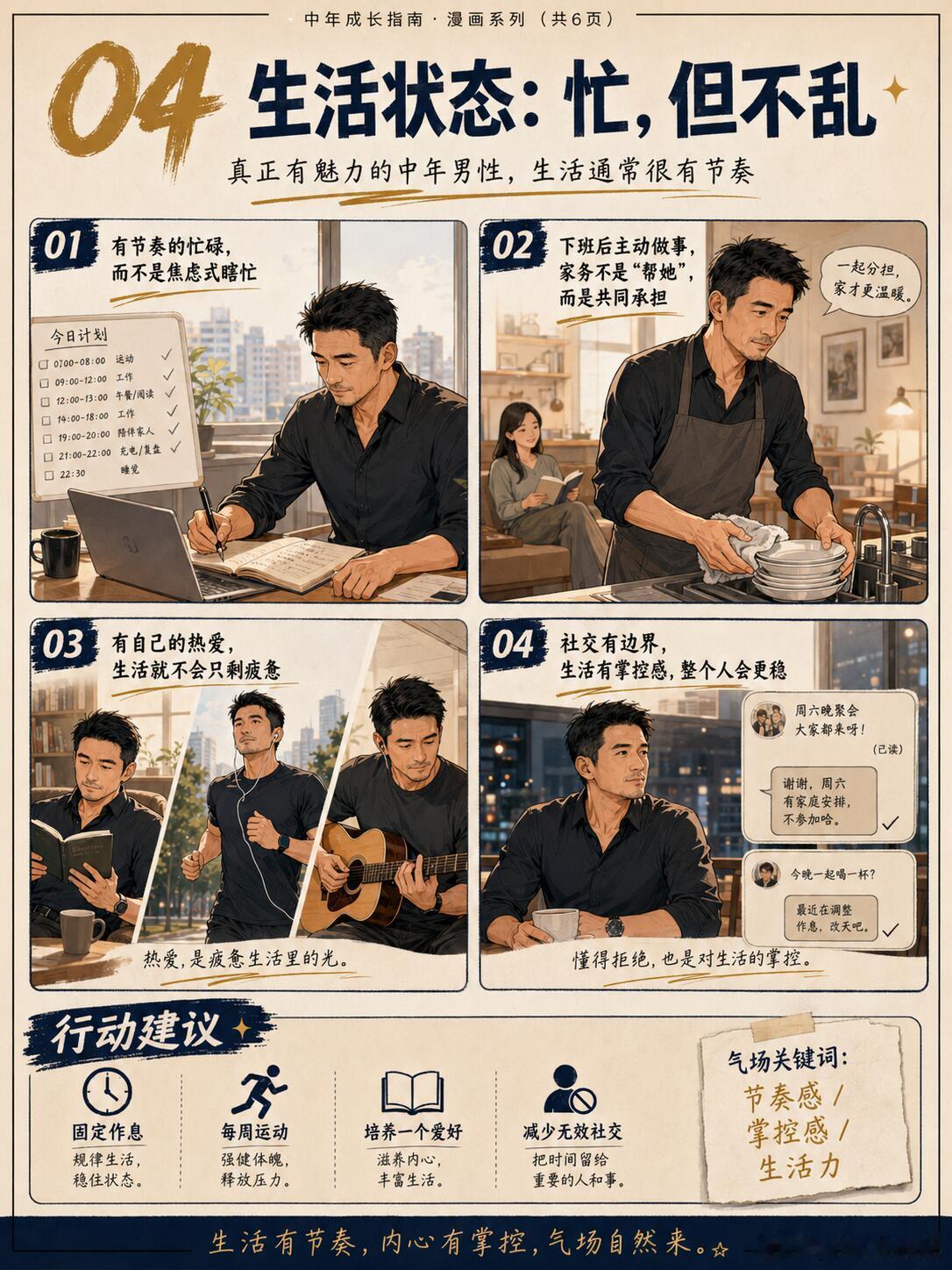 40岁的男人真正的吸引力！很多人以为中年男性的吸引力在下降，其实恰恰相反。真正拉