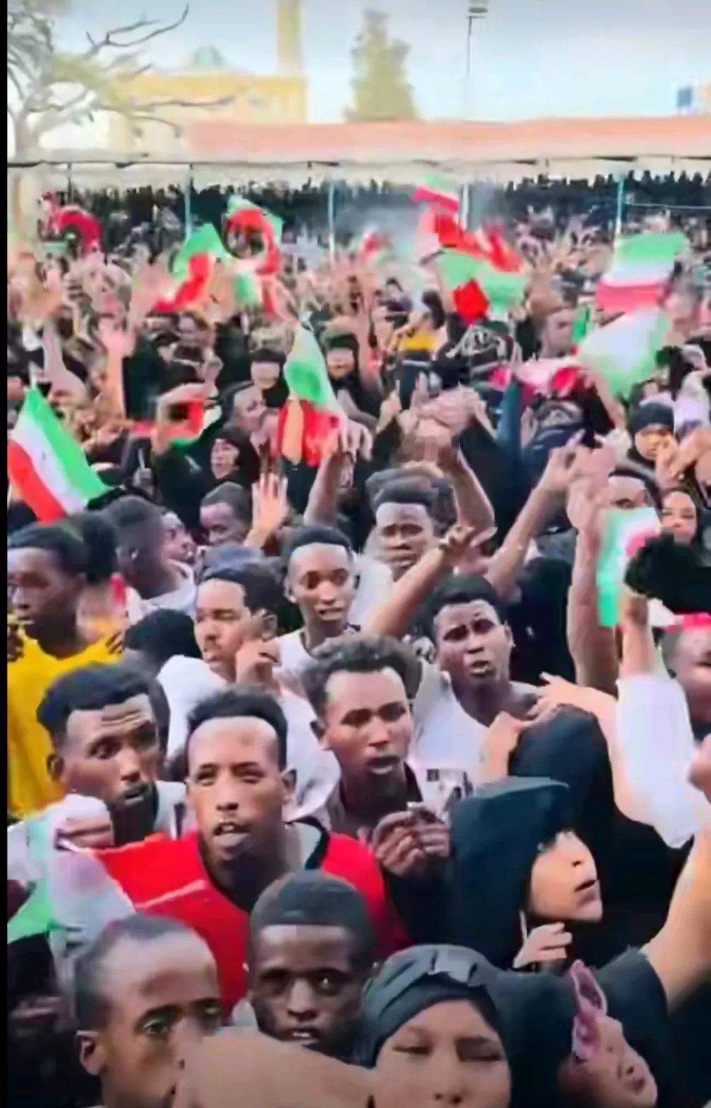 半岛电视台报道，当地时间26日，索马里兰共和国总统阿卜杜拉希，发布全国电视讲话，