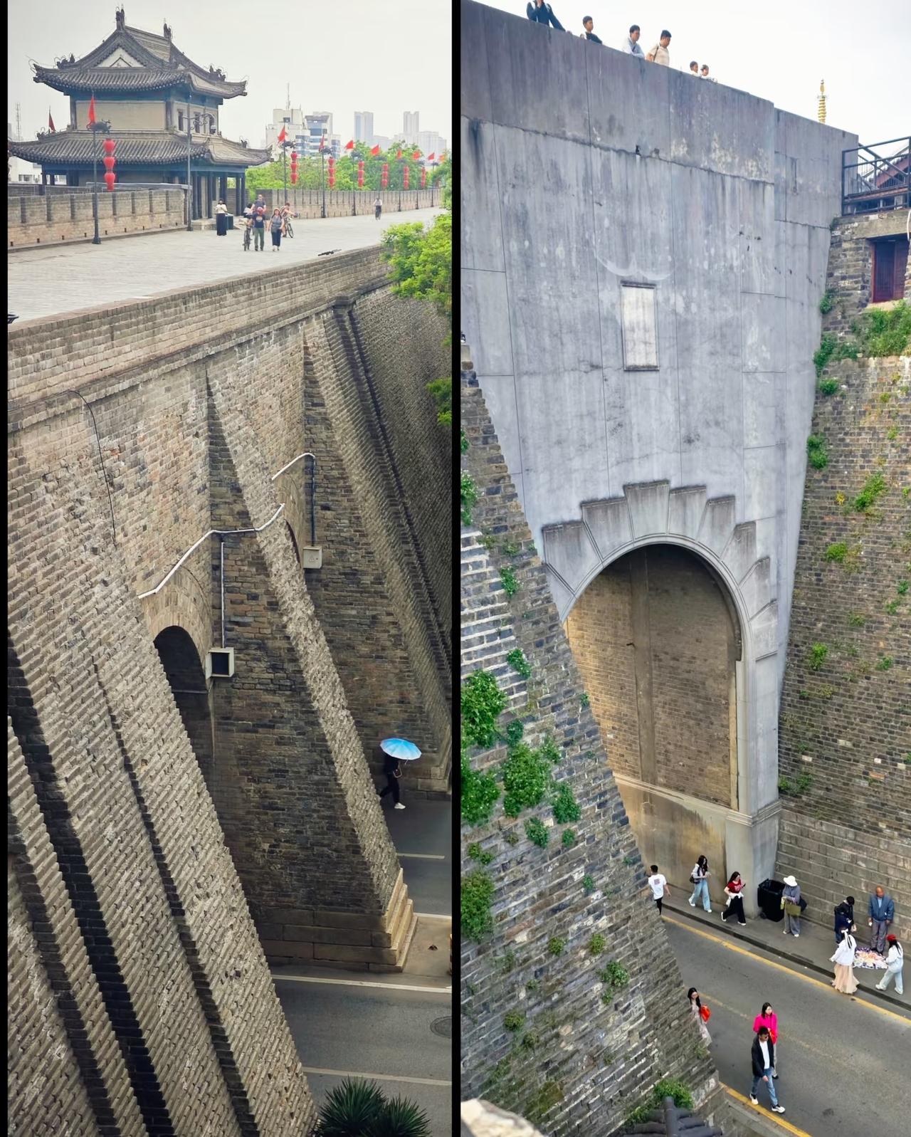 你真正去过南京，到城墙上去走一走看一看，你就会发现南京的城墙是依势而建，根据山势