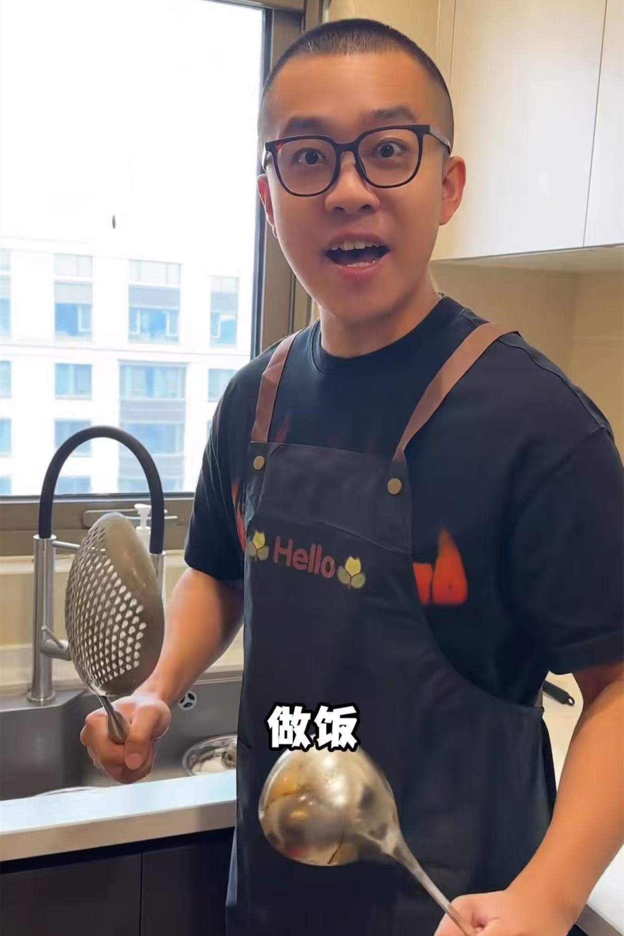 张九龄第一次晒婚后日常，在家有没有地位，还真不好说。张九龄的这段Vlog与做饭有