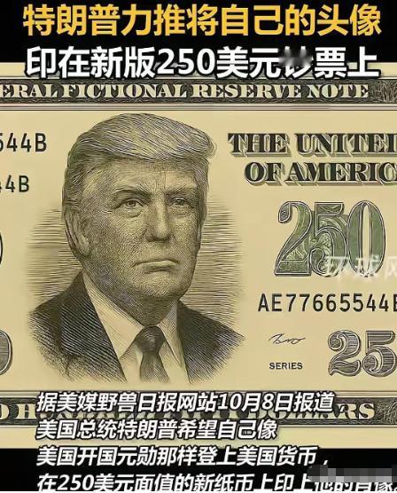 美国历史上第一位二百五总统即将诞生，就是当今美国总统特朗普 美国的钞票都个不