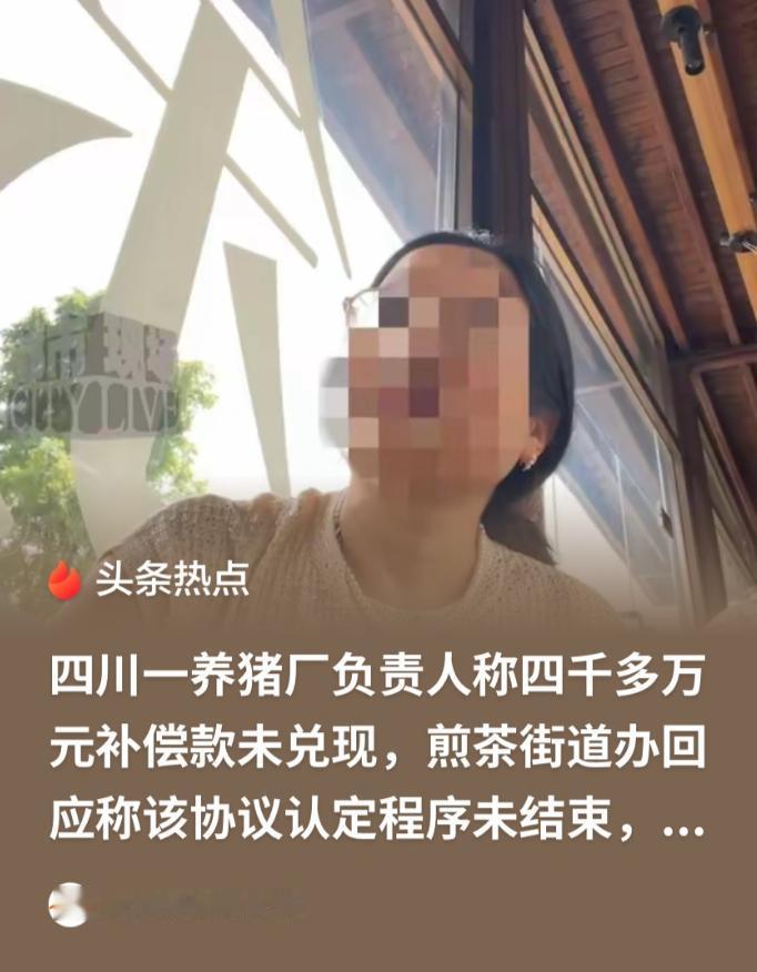 四川成都，养猪场老板签下4200万补偿协议，同意施工队提前进场，不料苦等近一年，
