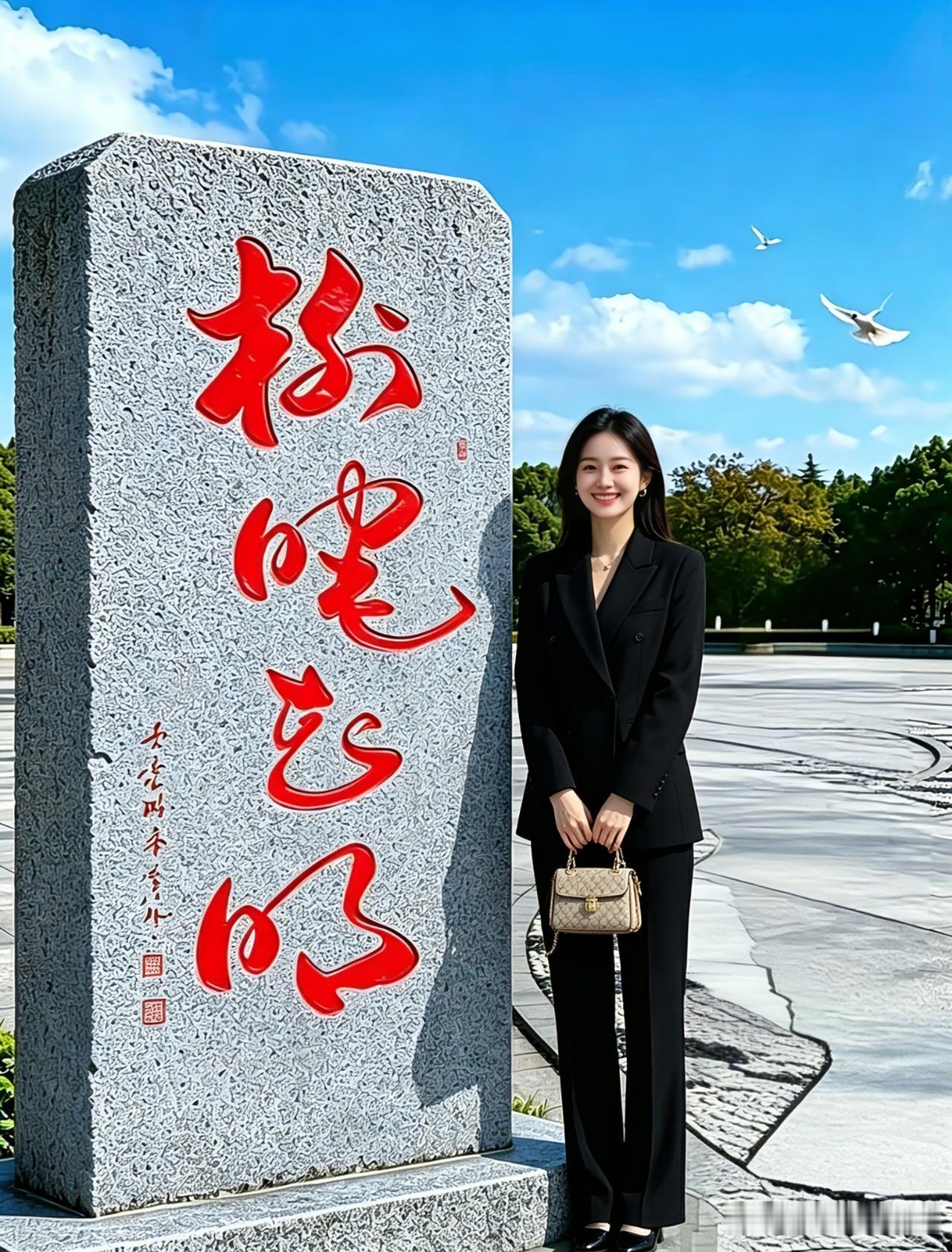 朋友们，快来挑战一下，石头上这四个字能全认出吗？我想，能把这四个字全部认出来