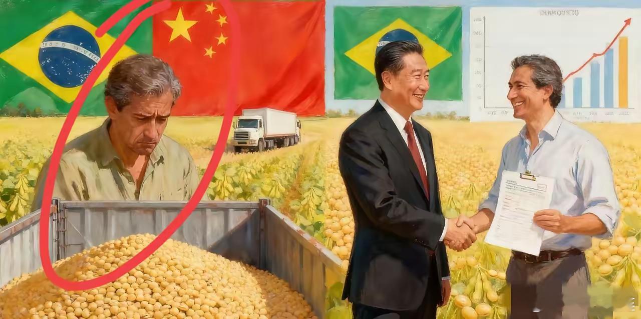 巴西太狠心了!大家发现没有,在大国交往中,根本没有真朋友,只有利益,从一场大豆