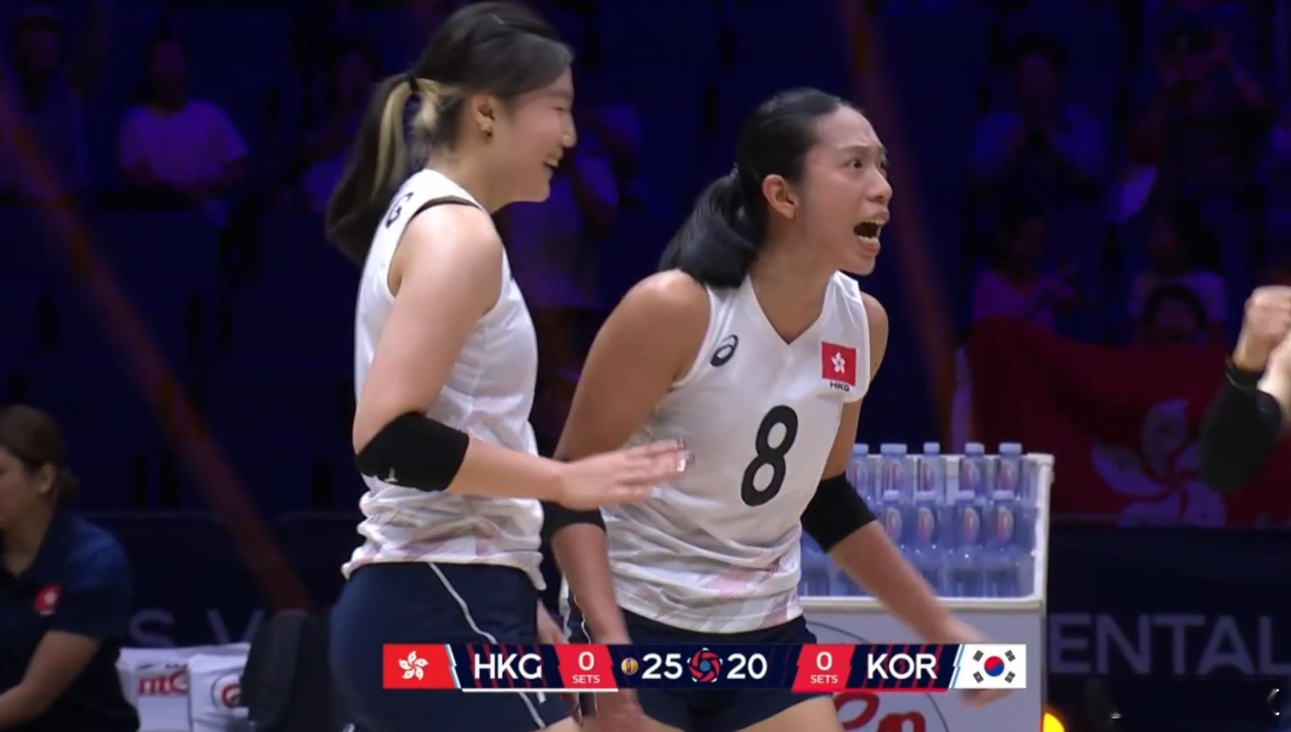 中国香港女排25-20韩国女排哈哈哈哈2026女排亚锦赛韩国女排​​​