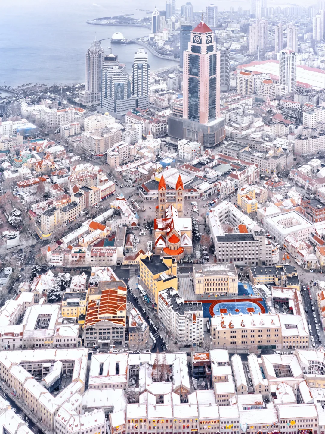 一下雪❄️青岛就成了胶澳