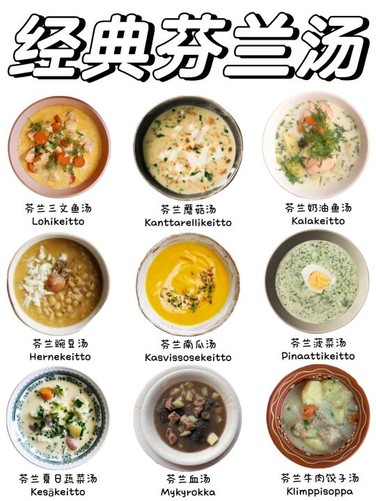 最经典的芬兰汤，你尝过哪些❓
