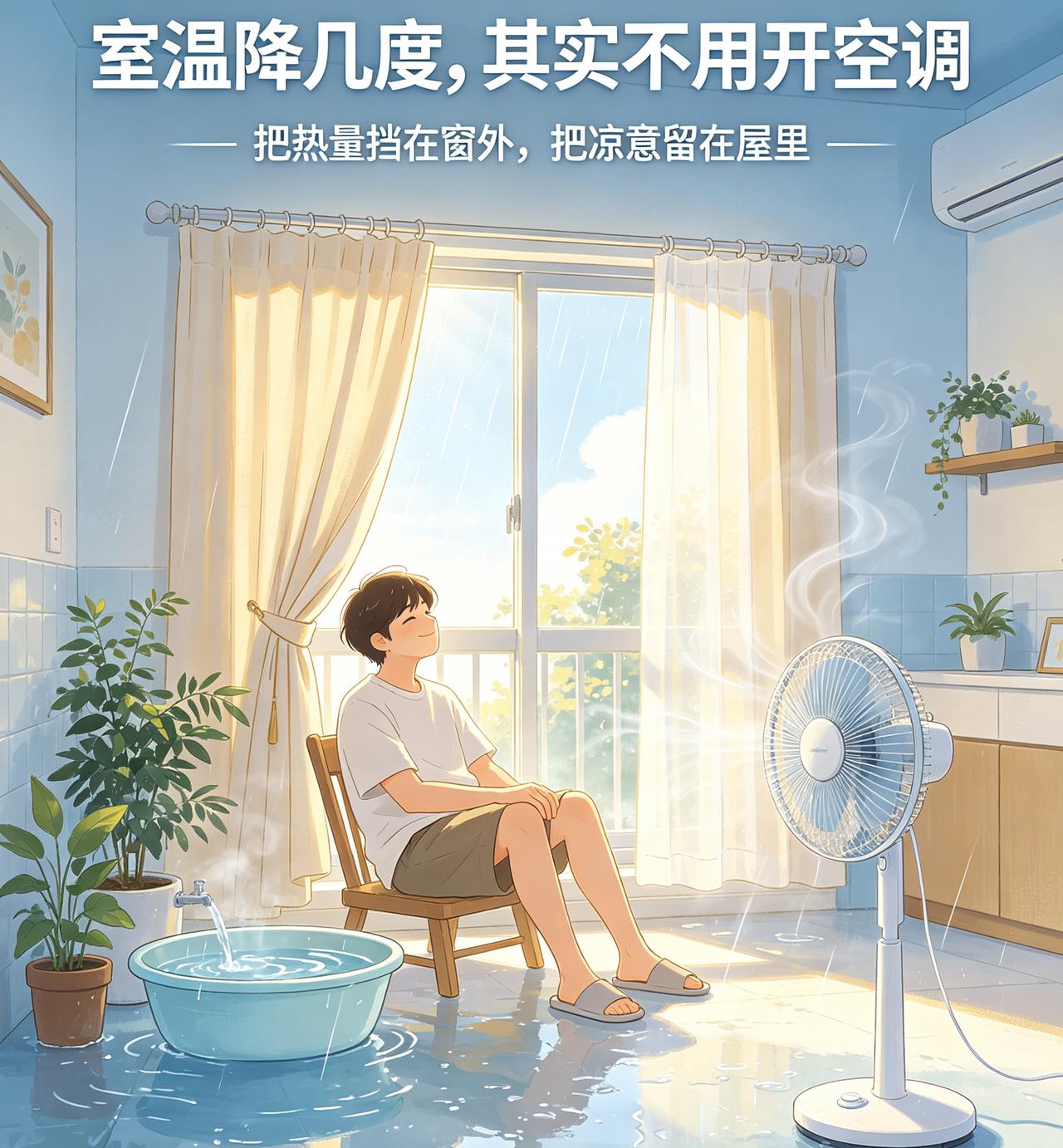 不开空调也能降温！老住户私藏降温妙招，全屋清爽一整天！！盛夏正