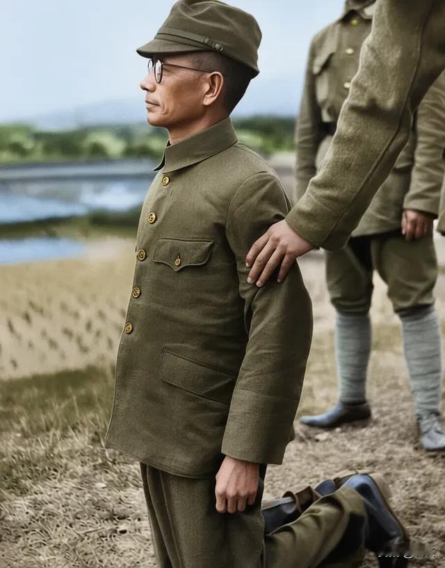 1947年3月27日，广州流花桥刑场，寒风凛冽，乌云低垂。日军中将田中久一被押赴