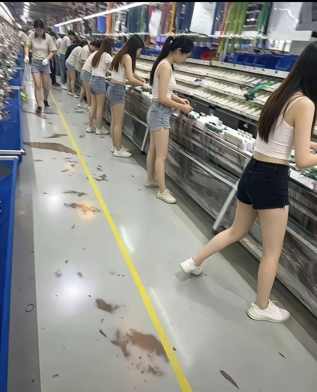 男人如果还没有娶到老婆，建议真的要进这样的工厂打工！虽然是在生产线，但是都是女孩