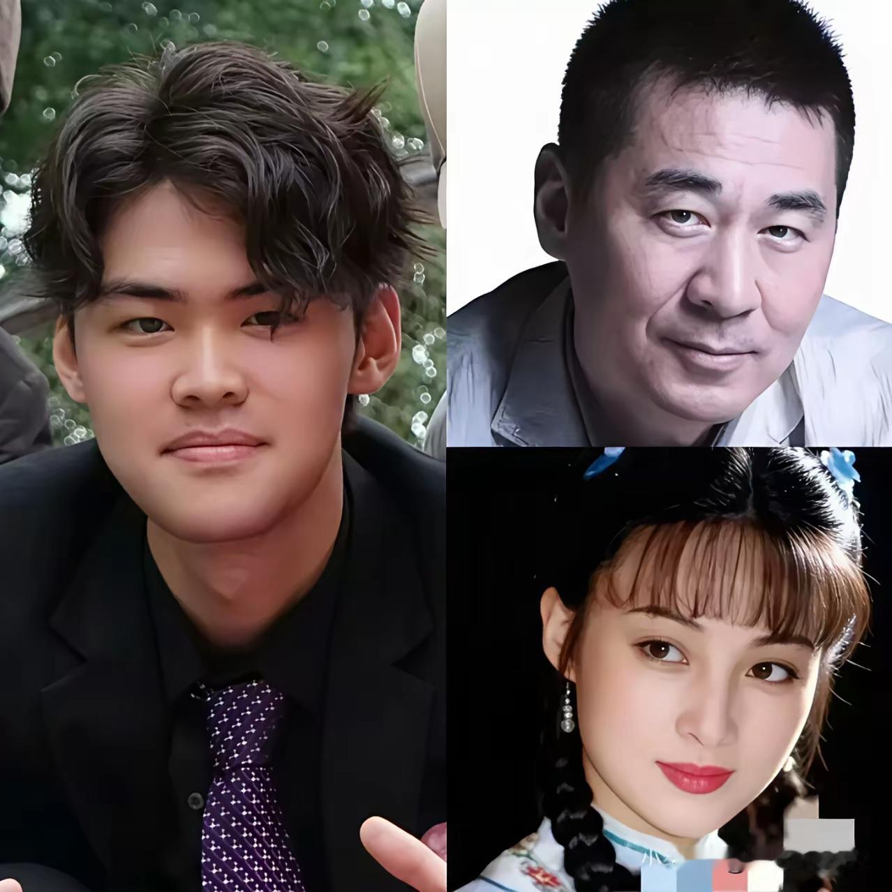 你要说蒋勤勤和陈建斌的儿子长得一点都不像蒋勤勤，那也不对，孩子虽然整体上像爸爸的