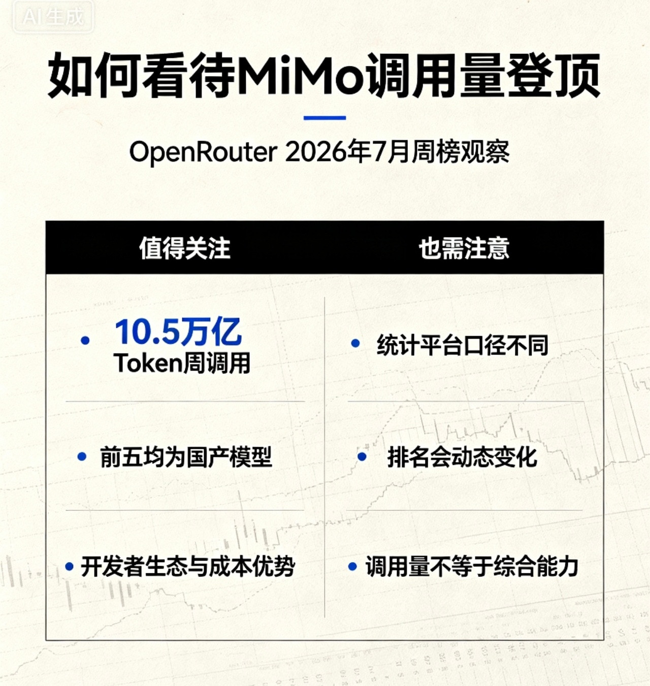 小米大模型调用量全球第一OpenRouter最新周榜显示，小米MiMo-V2.5