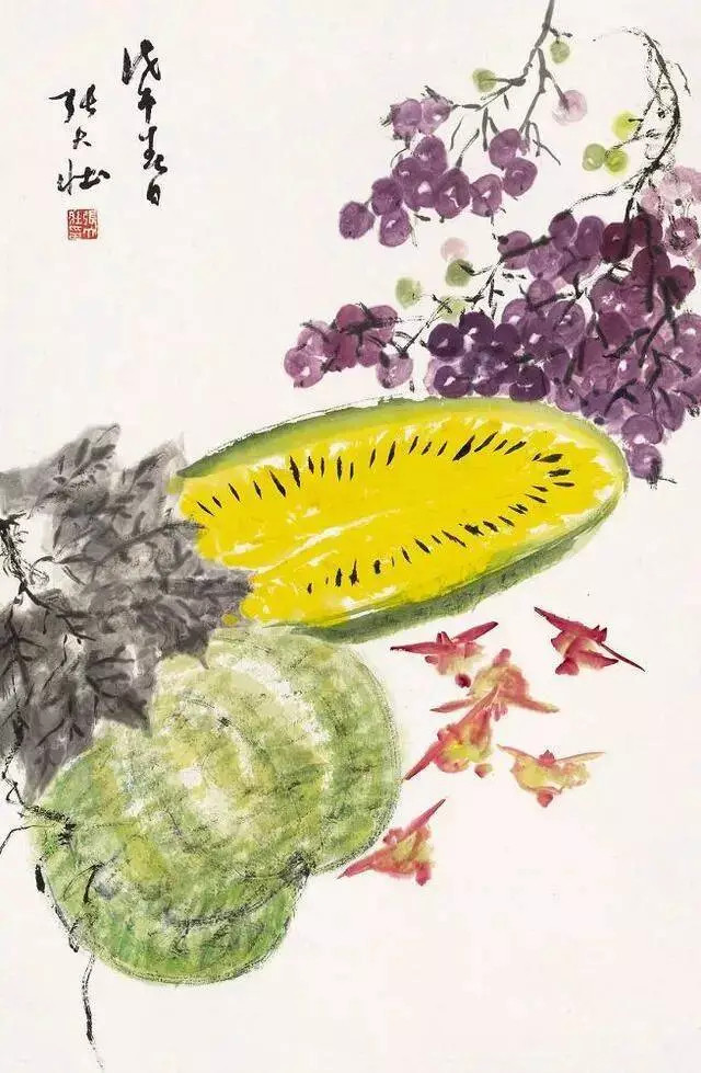 张大壮绘画。张大壮的绘画艺术宗法恽寿平没骨法，兼取黄筌、徐熙，作品妍丽清润，秀美