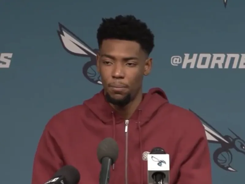 今日NBA常规赛，黄蜂100-118不敌活塞。黄蜂球员布兰登-米勒接受了记者