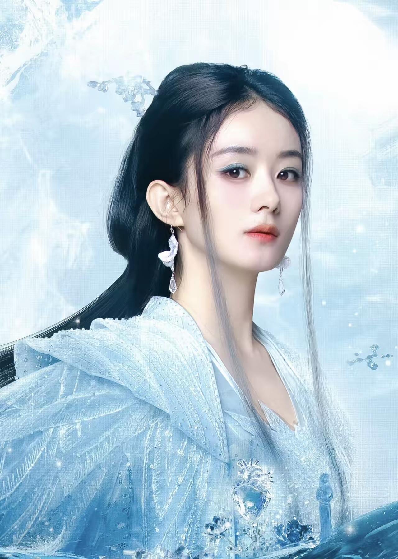 赵丽颖这个妆造好美，服装造型果然不负众望，仙气飘飘。